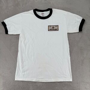 VTG Church Of Scientology Pasadena Hubbard Ringer Shirt Mens M White